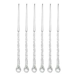 Набор ёлочных украшений Icy sparkles из коллекции New Year Essential, 6 шт.