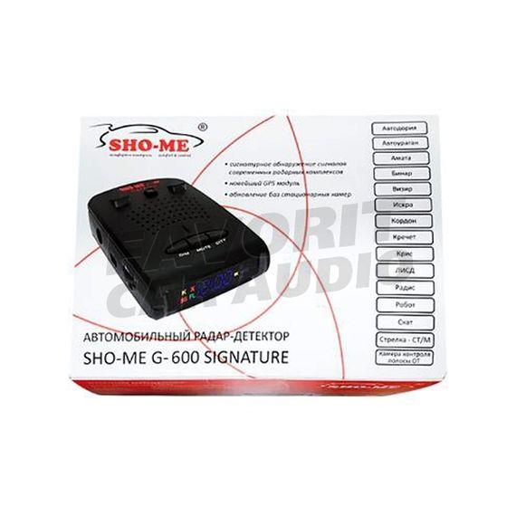 Радар-детектор Sho-Me G-600 Signature GPS
