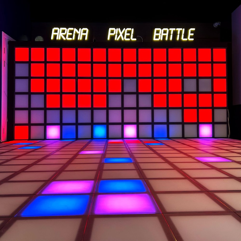 Интерактивный светодиодный пол «Арена Pixel battle» 364шт максимальная комплектация 33 кв. м.