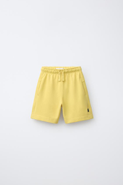 ZARA ОДНОТОННЫЕ ШОРТЫ, ЖЕЛТЫЙ