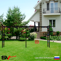 Уличная шведская стенка Sv Sport рукоход х 2 У53911 (Турник/Брусья/Со спинкой/Кронш бокс)