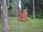 Детская площадка Савушка КУБ-8 (Махагон) с качелями Лодочка