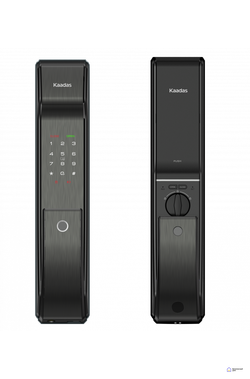 Врезной электронный дверной замок Kaadas K9W Black с отпечатком пальца