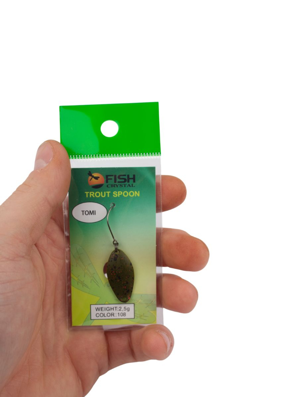 Блесна Fish Crystal TOMI 24 мм 2.5 г на форель цвет 108