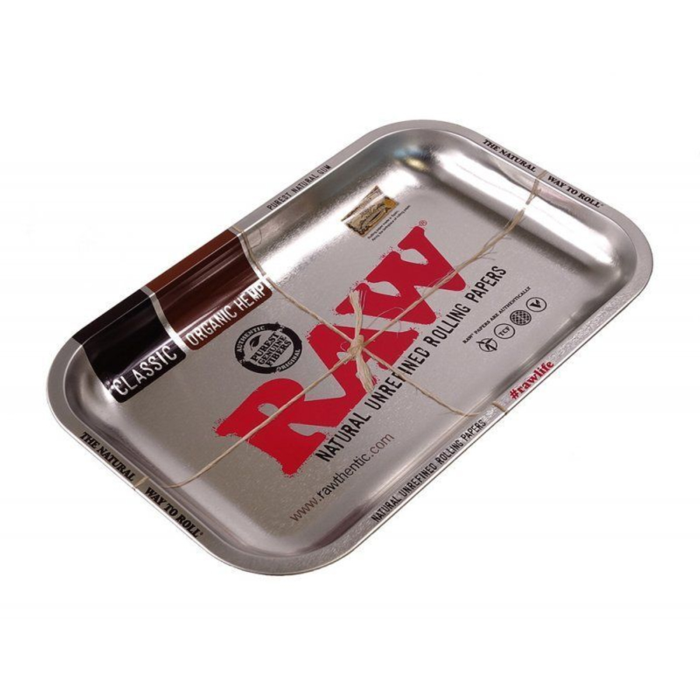 Лоток "RAW" Rolling Tray Metal Small Steel 27.5x17.5см