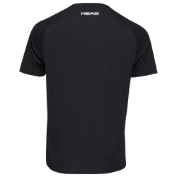 Футболка мужская теннисная Head Topspin T-Shirt M - black/print vision