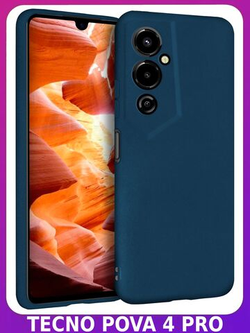Мягкий Soft Touch чехол из силикона для TECNO POVA 4 PRO с бархатной подкладкой