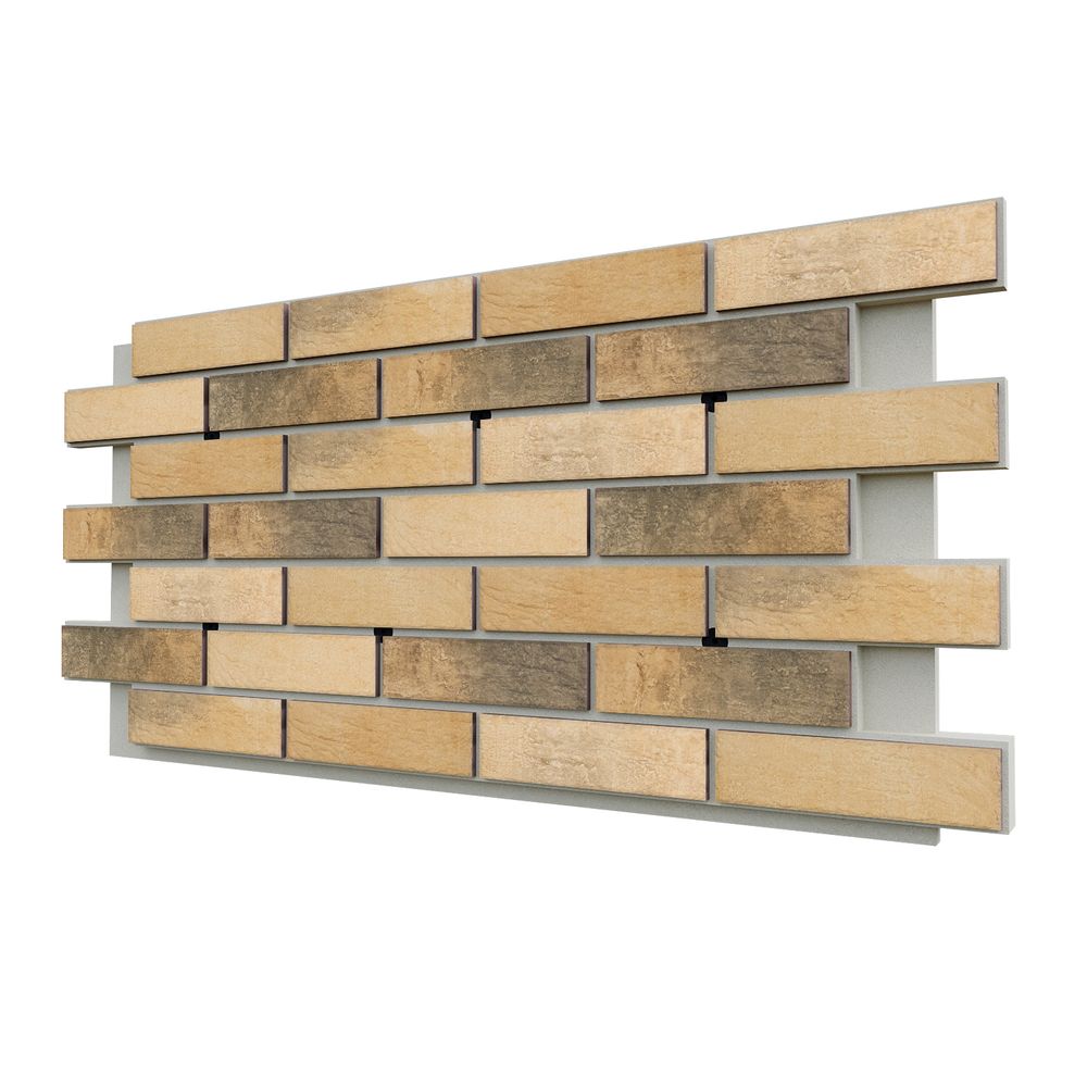 Клинкерная фасадная термопанель ЭППС Cerrad Loft brick Masala 1150x540