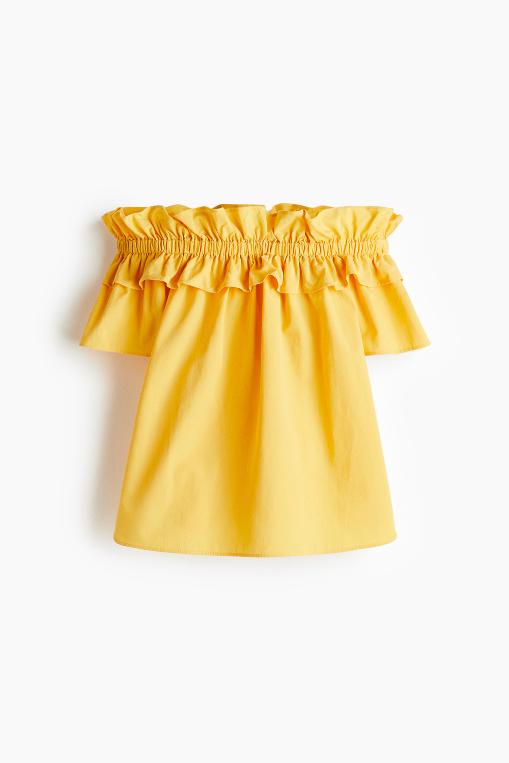Блуза с оборкой и открытыми плечами - H&M
