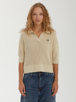 Женская Рубашка Open-collar Mesh Knit