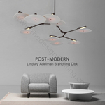 Ceiling design lamp  Branching Discs by Lindsey Adelman (9 lampshades,  Black)