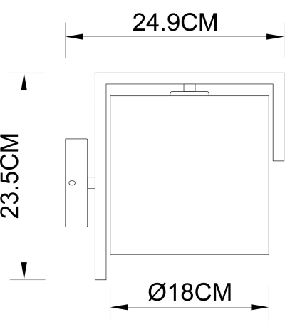 Бра Arte Lamp APEROL A5031AP-1SS, 1хE27