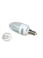 Светодиодная LED лампа С35 Е14 36LED 5W 10шт тёпл