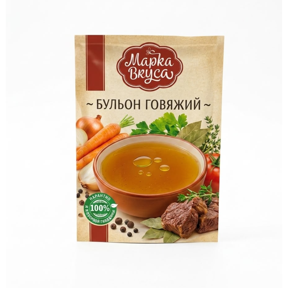 Бульон говяжий Марка Вкуса 100 гр