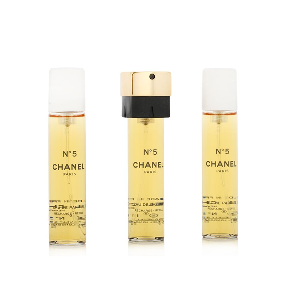 Chanel No 5 EDP Refill 2 x 20 ml + EDP Refill with spray 20 ml (woman) 60 ml