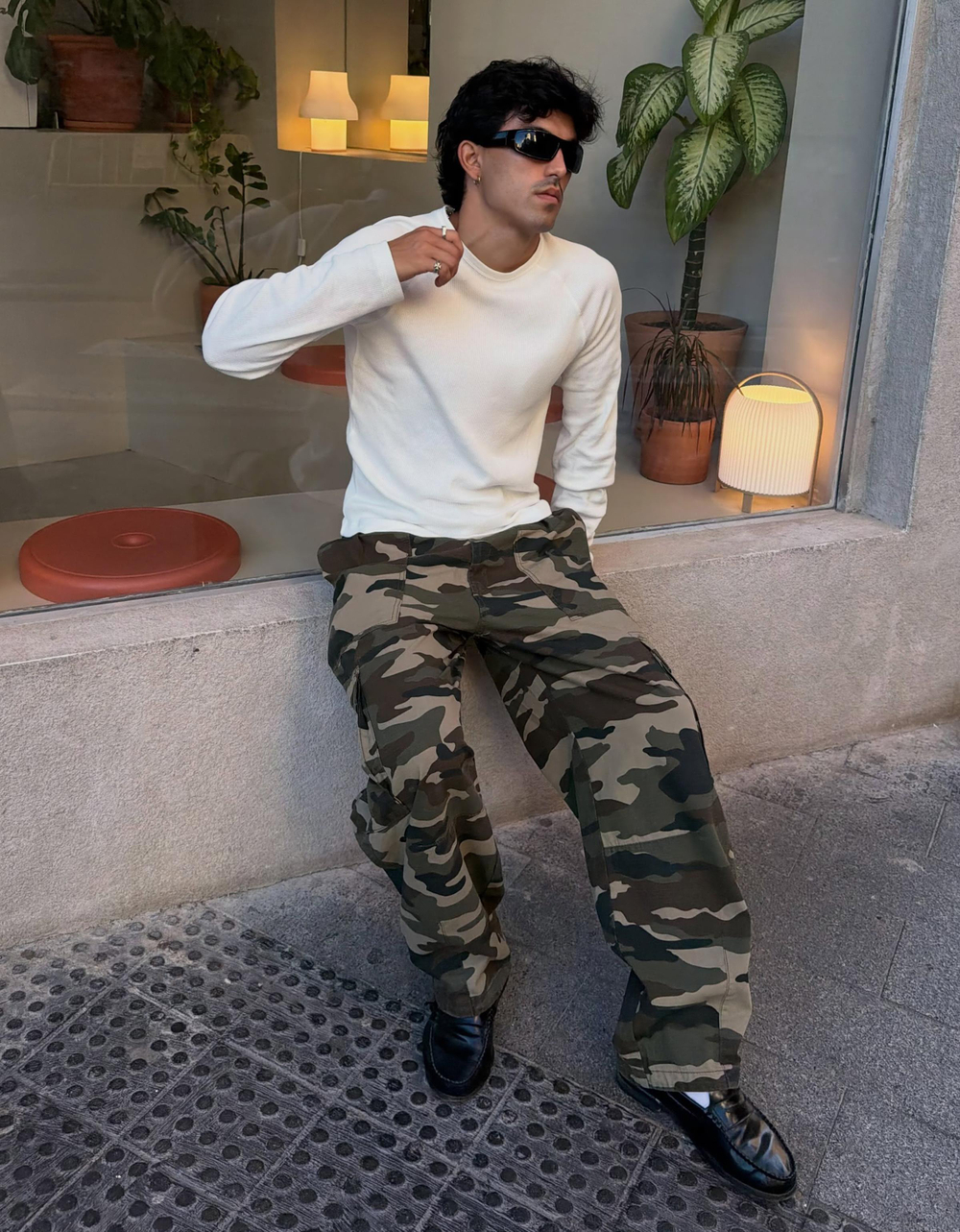 Мужские брюки карго baggy fit, арт. 3509/335 - BERSHKA