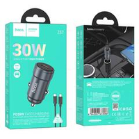 Автомобильное зарядное устройство для Type-C Hoco Z57 PD30W (metal grey)