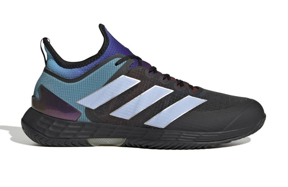 Мужские кроссовки теннисные Adidas Ubersonic 4 M Heat - черный, небесный, серый