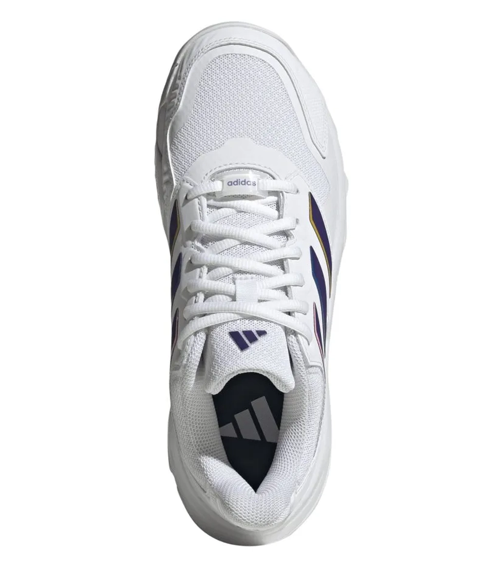 Женские теннисные кроссовки Adidas CourtJam Control 3 W - footwear white/core purple/footwear white