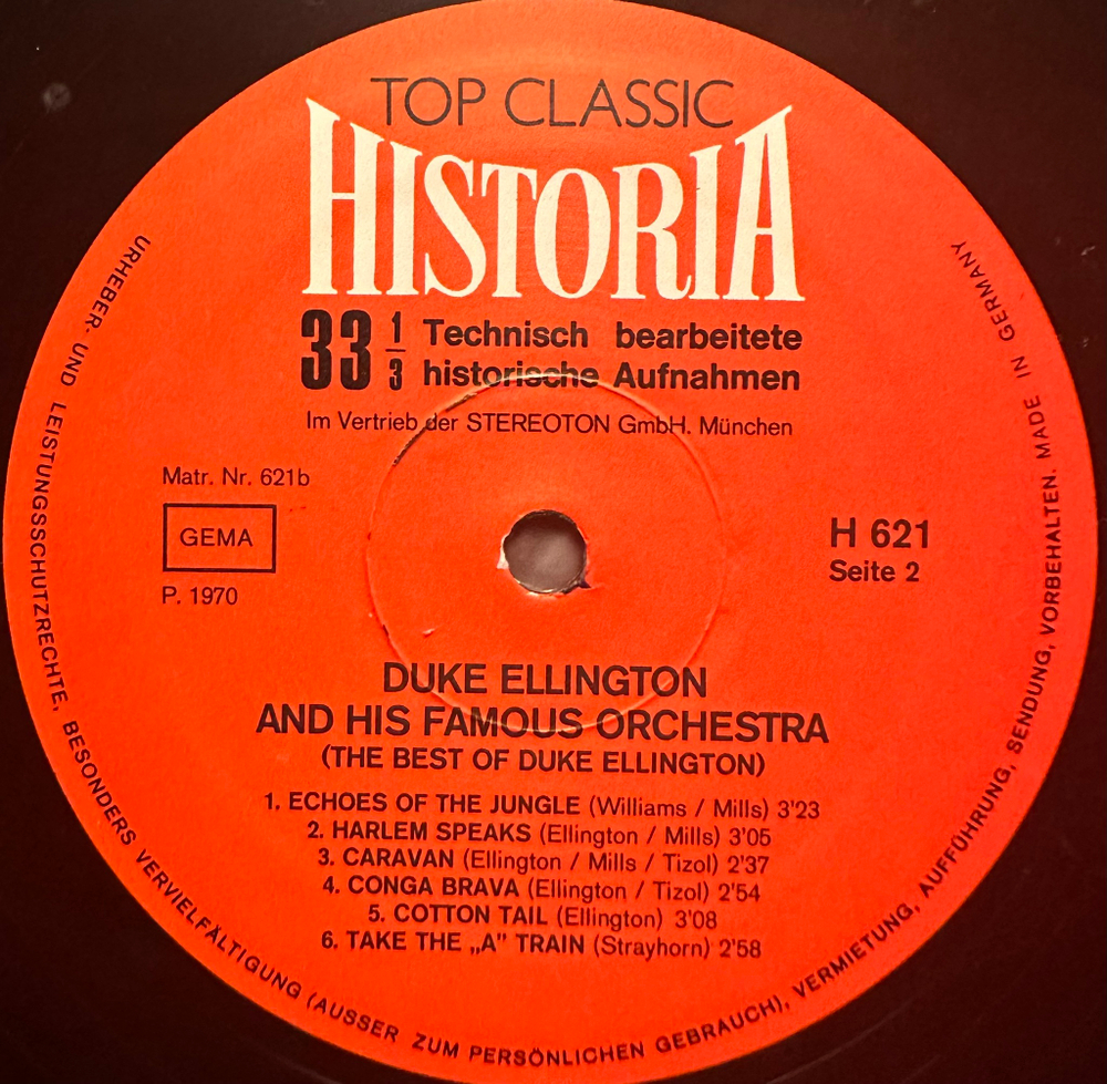 Duke Ellington - The Best Of Duke Ellington (Германия 1970г.)