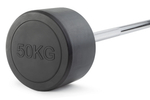 Штанга неразборная обрезиненная 50 кг. Прямой гриф. VictoryFit VF-DX4500