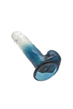A-Toys by TOYFA Avy - Фаллоимитатор, TPE, прозрачный синий, 20 см
