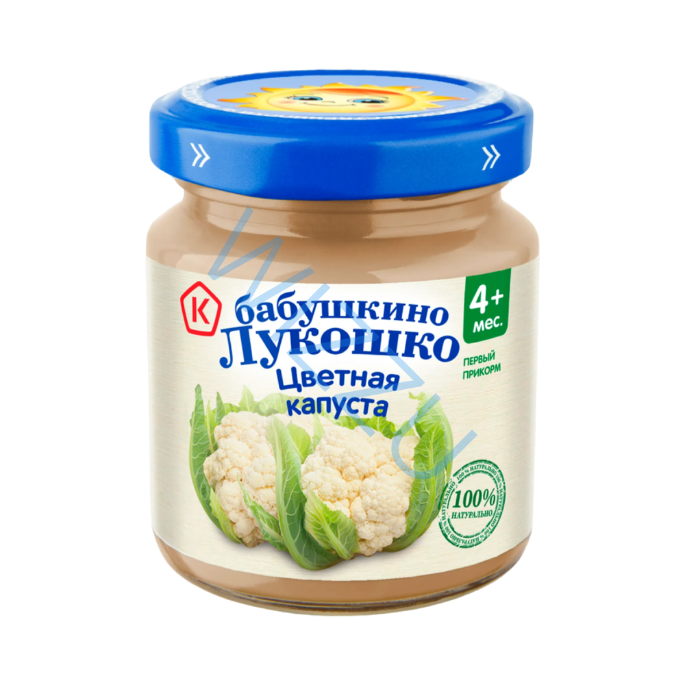 Пюре овощное Бабушкино Лукошко Цветная капуста, 100 г