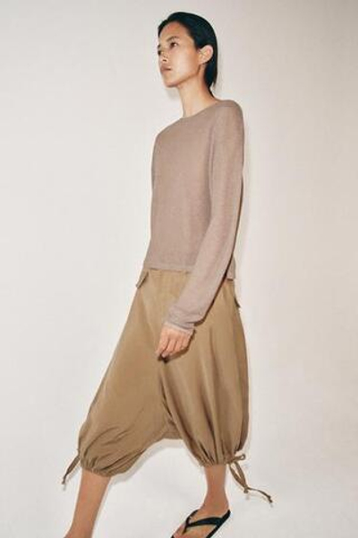 СВИТЕР С РУСТИКАЛЬНЫМ АЖУРНЫМ УЗОРОМ - ZARA