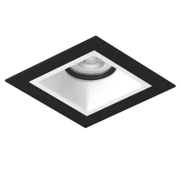 Комплект из светильника и рамки 1* GU5.3 D51706BMOD черный/белый Domino Lightstar