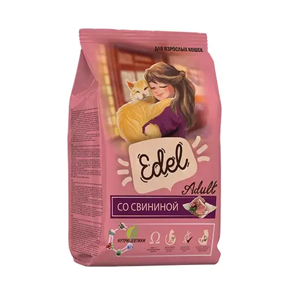 Сухой корм Edel Эдель Pork для взрослых кошек со свининой 10 кг Сухой корм Edel Эдель Pork для взрослых кошек со свининой 10 кг