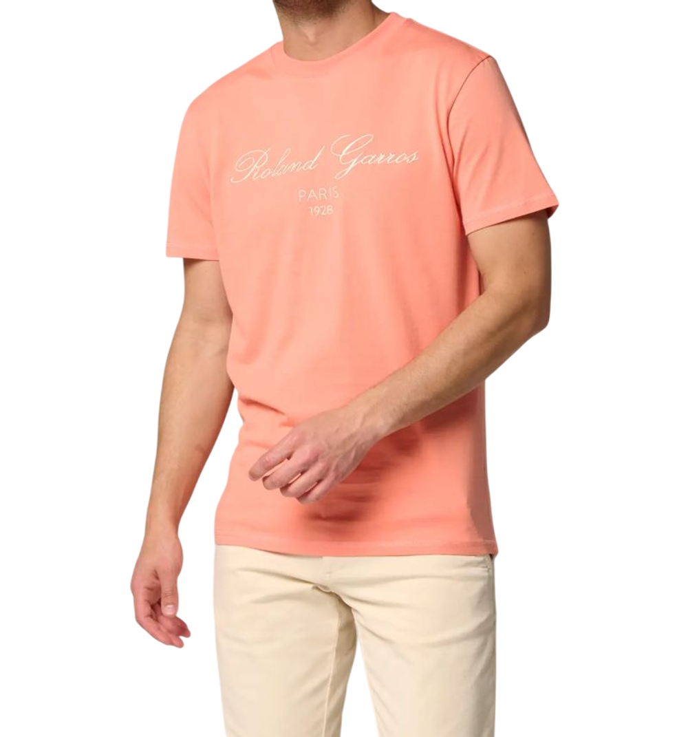 Мужская футболка Roland Garros Sporty Chic Tiago - coral