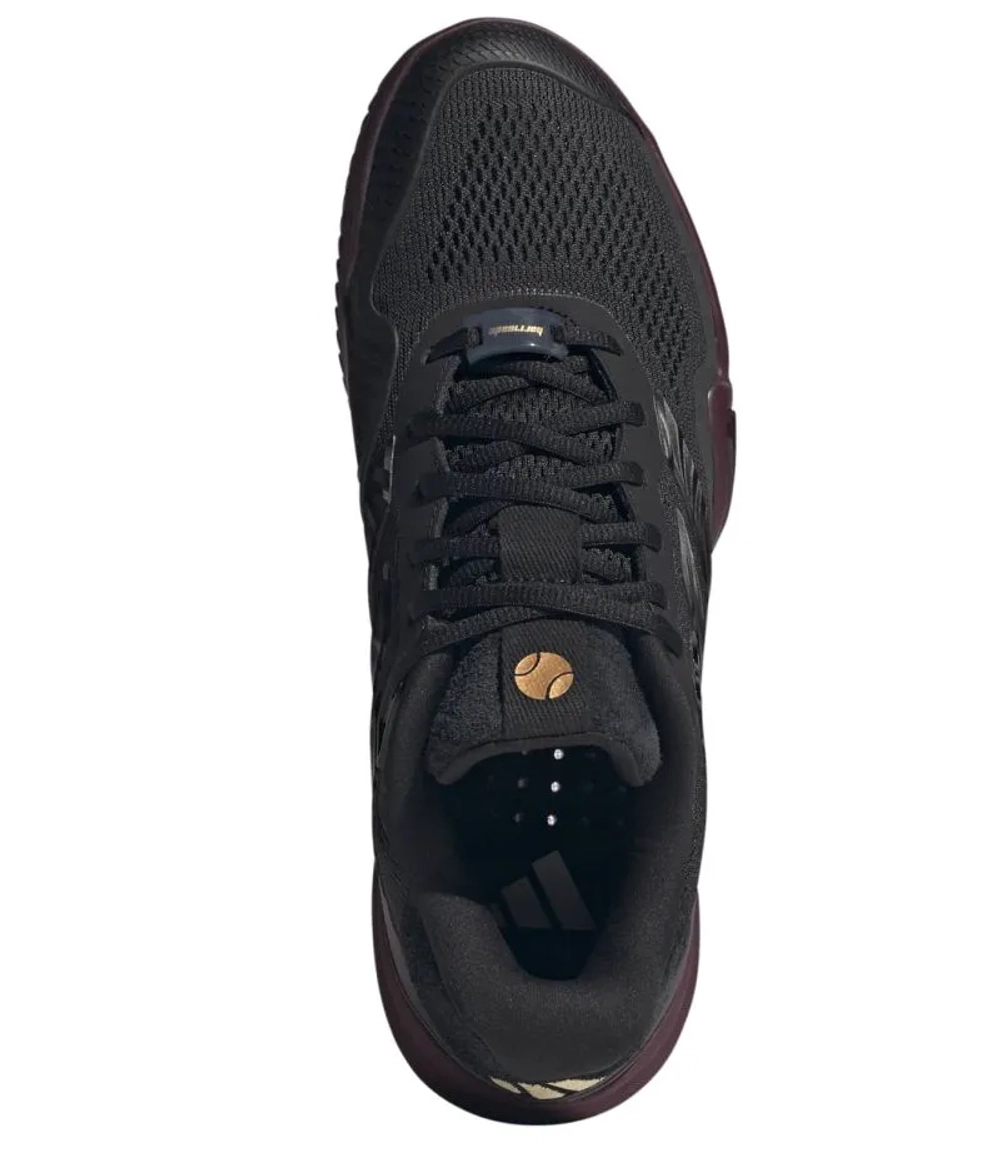 Мужские кроссовки теннисные Adidas Barricade 14 M - core black/core black/maroon