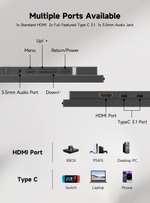 23.8" Портативный игровой монитор UPERFECT Umax24 4K 3840x2160, 60 Гц, IPS
