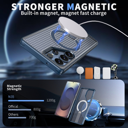 Прозрачный чехол Mesh Pro Magnetic Case для Samsung Galaxy S25 Ultra