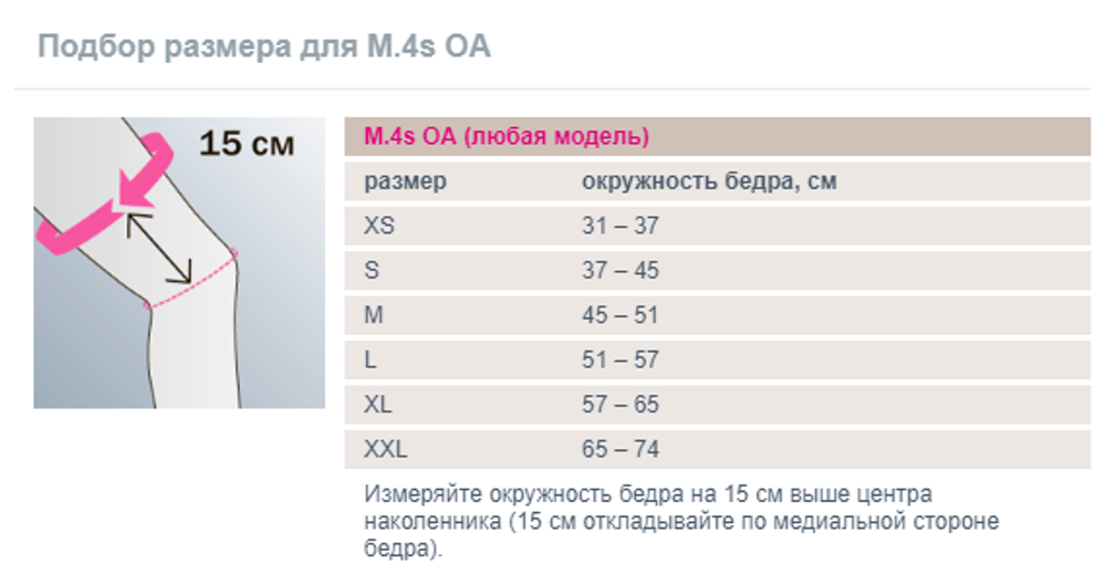 G027-Регулируемый жесткий коленный ортез для лечения остеоартроза M.4s OA - варус