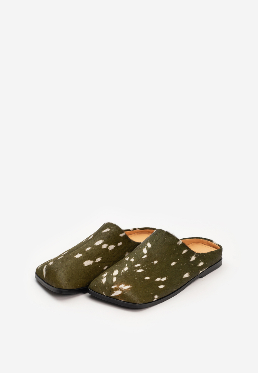 mule square bambi khaki