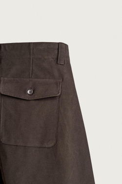 ZARA БРЮКИ BALLOON FIT, КОРИЧНЕВЫЙ