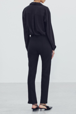 ZARA БРЮКИ СО СТРЕЛКАМИ — ZW COLLECTION, ЧЕРНЫЙ