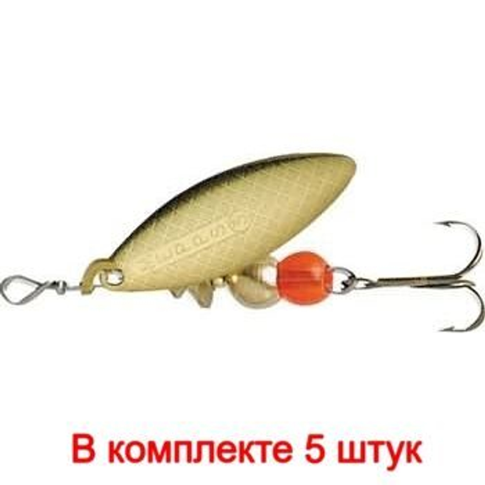 Блесна для рыбалки вращающаяся AGLIA LONG 2, Black