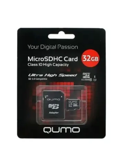 Карта памяти QM32GMICSDHC10U1 microSDHC 32 ГБ