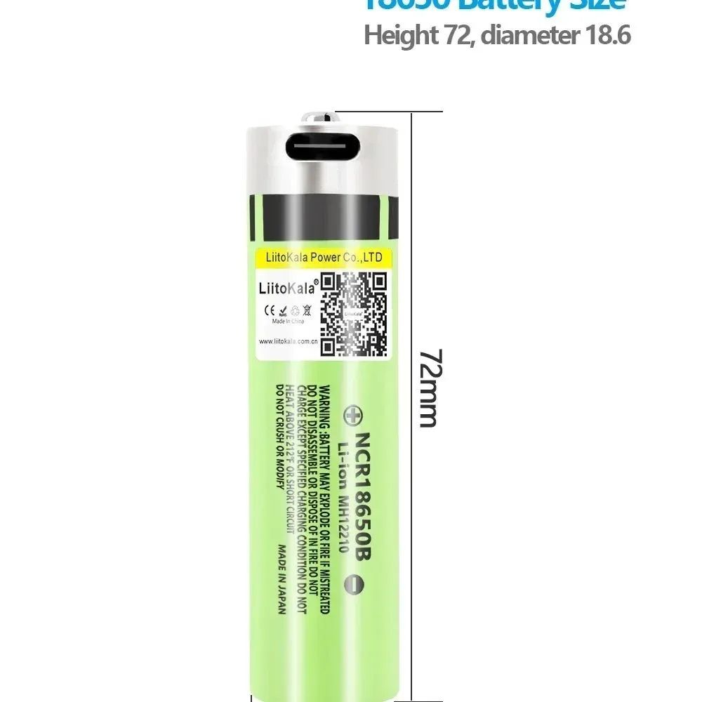 Аккумулятор Liitokala LII-USB-34B 18650 3400mah Li-ion