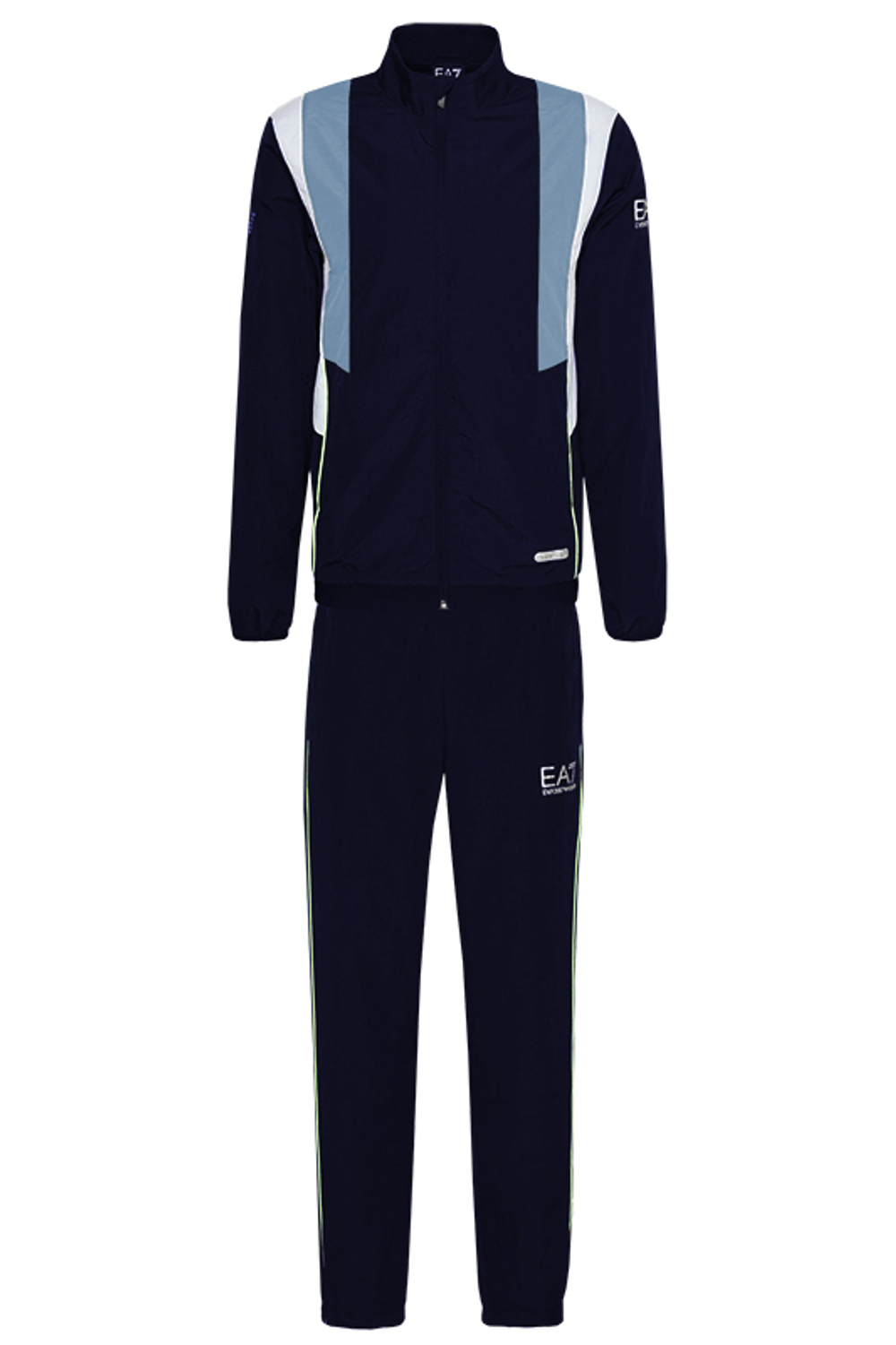 Мужской теннисный костюм EA7 Man Woven Tracksuit - небесный