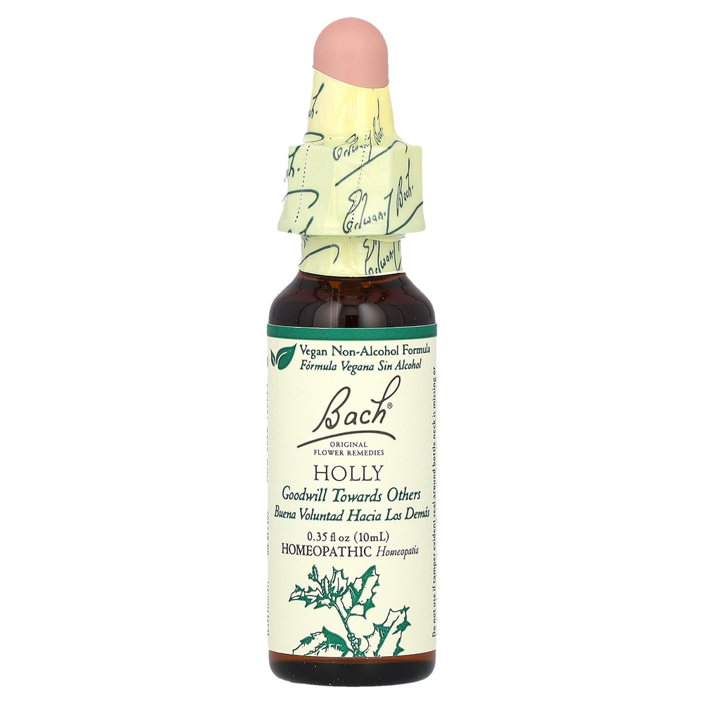 Bach, Original Flower Remedies, падуб, 10 мл (0,35 жидк. унции)
