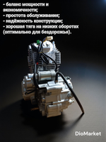 Двигатель для эндуро 250 кубов 172FMM-3A 2х-клапанный, грм цепь