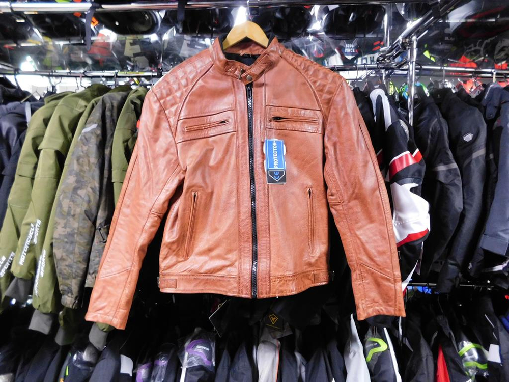 мотокуртка кожаная UK Vintage XXL