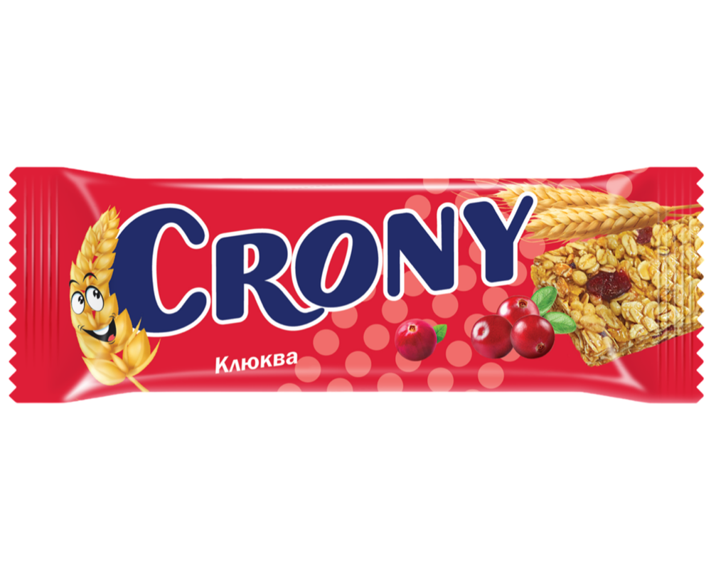Батончик-мюсли CRONY Клюква 50гр