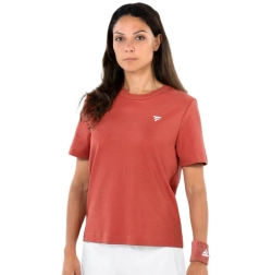 Женская теннисная футболка Tecnifibre Graphic - terracota