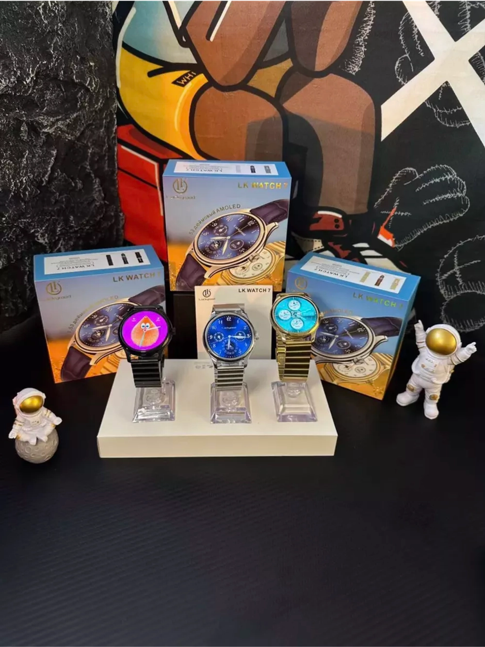 Умные смарт часы наручные Smart Watch Lk Watch7 серебро