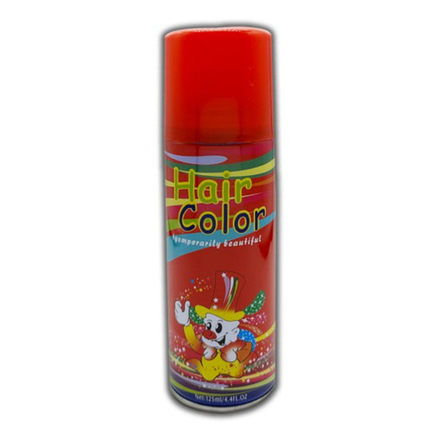 Leilu Hair Color Purple Red - Цветной лак для волос Фиолетово-красный 125 мл (красный баллончик)