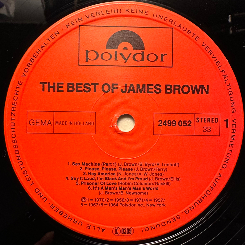 James Brown - The Best Of James Brown (Германия 1981г.)